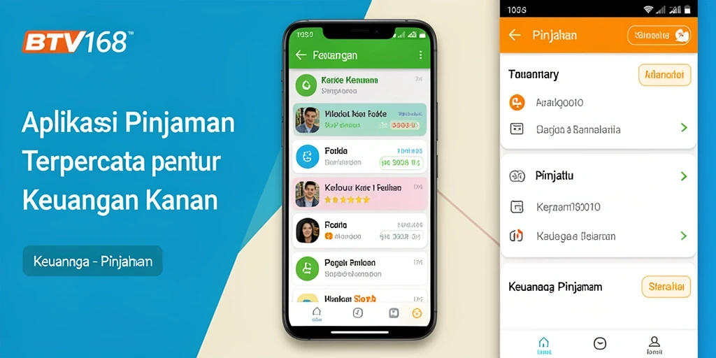 Tampilan antarmuka aplikasi Pinjaman BTV168 yang sederhana dan user-friendly.