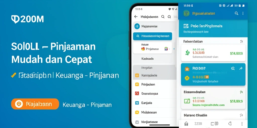 Antarmuka D200M yang intuitif untuk aplikasi Pinjaman.