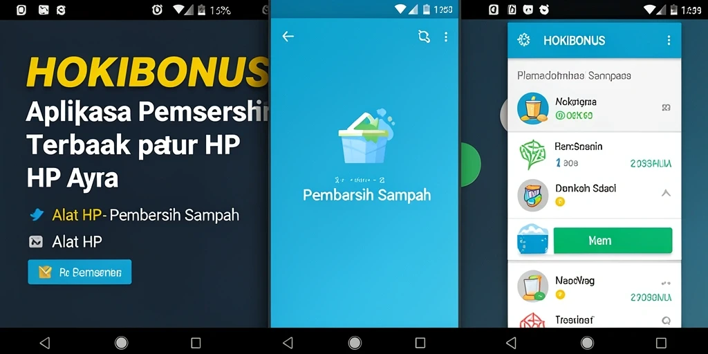 Tampilan antarmuka HOKIBONUS saat bersih dari file sampah.