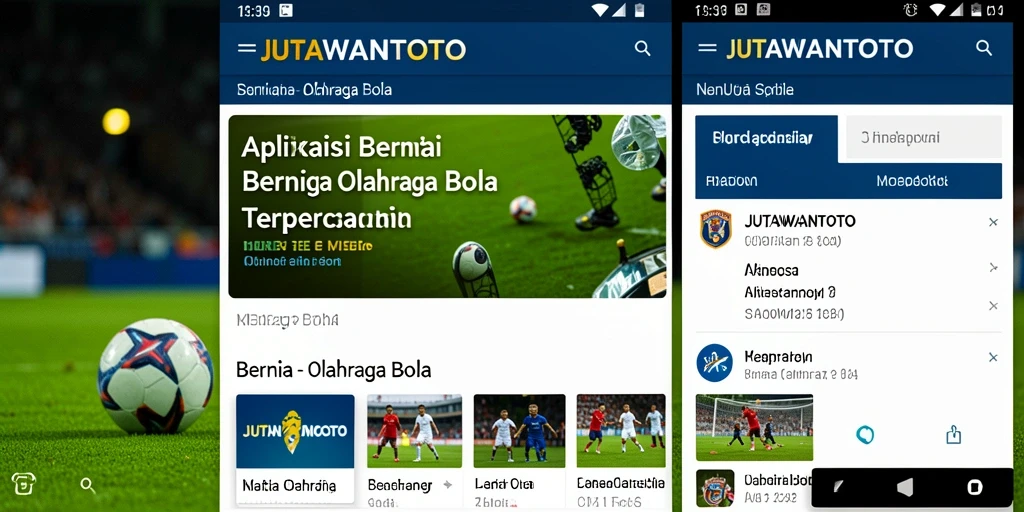 Tampilan antarmuka aplikasi JUTAWANTOTO yang modern dan informatif.