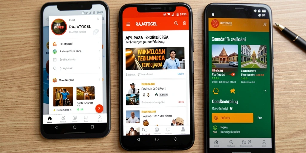 Tampilan antarmuka aplikasi RAJATOGEL yang menampilkan kategori ensiklopedia.