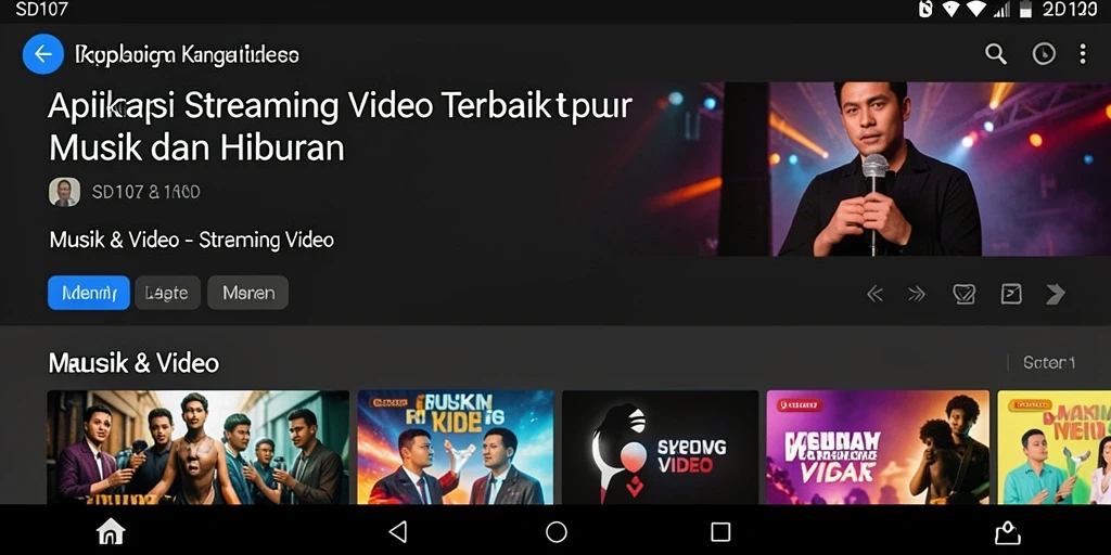 Tampilan antarmuka aplikasi SD107 yang menarik dan modern.