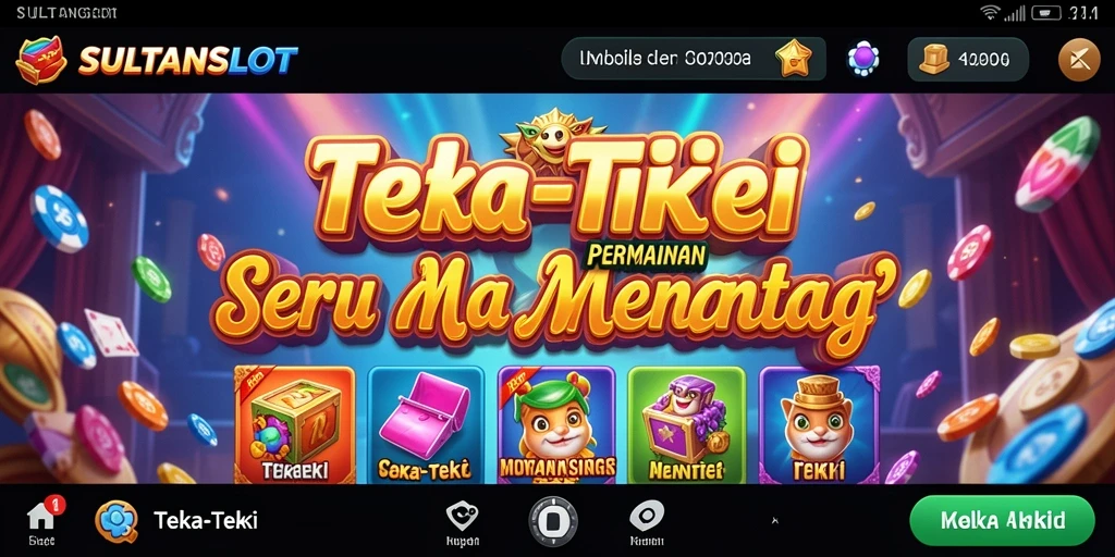 Tampilan antarmuka SULTANSLOT yang menarik dan intuitif.