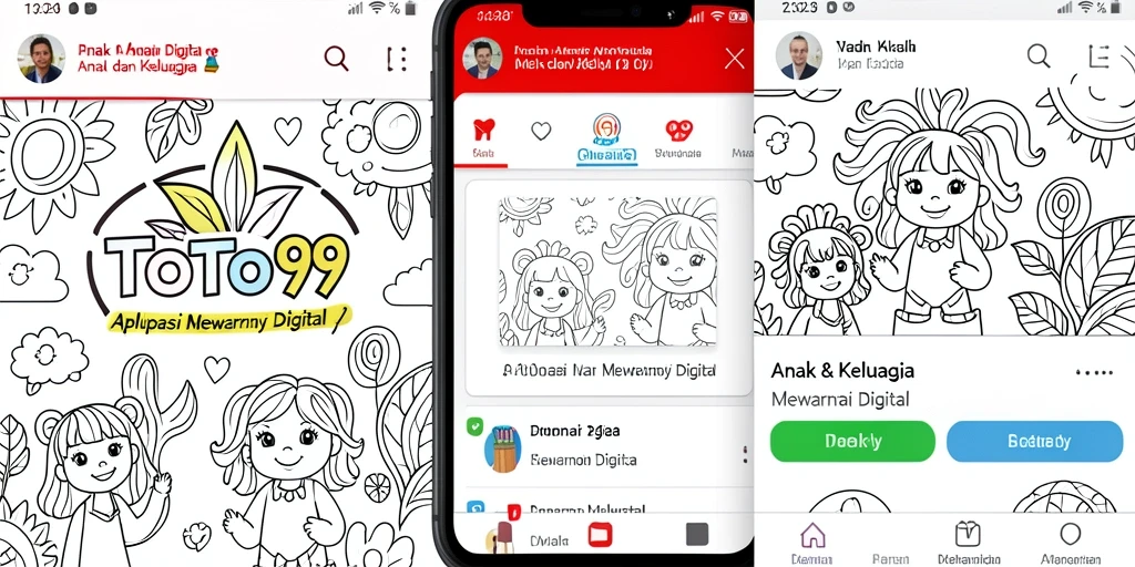 Tampilan antarmuka aplikasi TOTO99 yang penuh warna dan menarik.